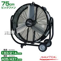 （法人限定）工場扇 75cm ビッグファン 扇風機 黒 業務用 ナカトミ BF-75VZ | ヒラキショウジ