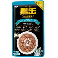 アイシア 黒缶パウチ しらす入りまぐろとかつお 70g×12個セット 「宅配便送料無料(C)」 | GENKI-e shop