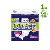 [直送品] エリエール アテント 夜1枚安心パッド モレを防いで朝までぐっすり テープタイプ 6回吸収 １袋(22枚入り) W875754 [直送品以外と同梱不可] | 介護ストア　げんき介