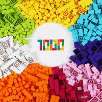 MRG ブロック 1000ピース LEGO レゴ クラシック 互換 対応 パーツ おもちゃ 知育 追加 ブロックプレイ 多機能 子供 (パステルカラー1000ピース) | Selectshop AQURIUSU