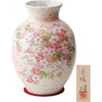 志野 ８号花瓶 桜紅葉   YJ14‐01 （ギフト対応不可） | ギフトマン Yahoo!店
