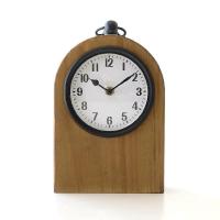 置き時計 おしゃれ アナログ スタンドクロック 木製 天然木 無垢 置時計 リビング 卓上 時計 レトロ かわいい ウッドスタンドクロック MB