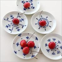 小皿 セット おしゃれ 陶器 染付 有田焼 日本製 和風 洋風 欧化紋小皿５セット 