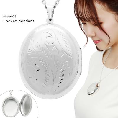 ロケット ペンダントトップ メンズ（チェーンの種類：あずき）の商品