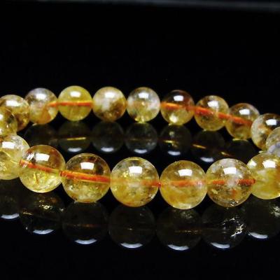 虹入り シトリン ブレスレット 10mm t366-13416 : 銀座東道 天然石専門