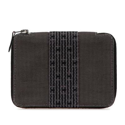 エルメス HERMES 『フレックス』 スイフト黒 薄い二つ折り小銭入れ付財布 エルメス HERMES 『フレックス』 スイフト黒 薄い二つ折り小銭