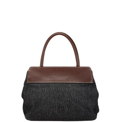 CHANEL シャネル ココマーク トートバッグ ネイビー ブラウン CHANEL シャネル ココマーク トートバッグ ネイビー ブラウン