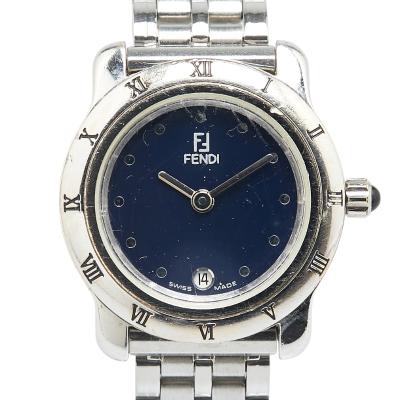 【稼動】 フェンディ 腕時計 シルバー DU 16203 レディース 新品電池 美品】クラシコQZ腕時計7000L シルバー ヴィンテージ|フェンディ