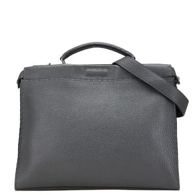 極美品 フェンディ 2way ビジネスバッグ セレリア スタッズ レザー カーキ goldplazajp_itxzesgv733m