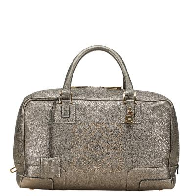 LOEWE ロエベ　アマソナ36 シルバー金具 ブロンズカラー　レザー LOEWE - ロエベ LOEWE アマソナ16スクエア A039N21X01 ベージュ