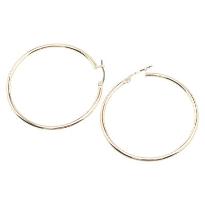 K18YG イエローゴールド フープ ピアス レディース 中古 : 銀座パリス  