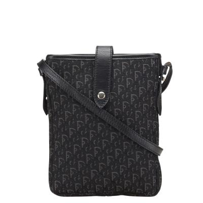美品 ディオール トロッター ショルダーバッグ A4 キャンバス ショルダーロゴ Dior ロゴ入り ショルダーバッグ トロッターキャンバス×レザー