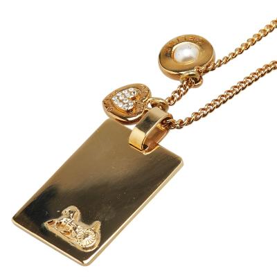 美品 CELINE セリーヌ ロゴ ハート ネックレス ゴールド フランス製 楽天市場】CELINE セリーヌ ネックレス ゴールドカラー サークル