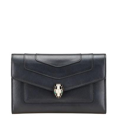 レア✨ブルガリ　長財布　L字ファスナー　セルペンティ　スネークヘッド　レザー　黒 楽天市場】【財布】BVLGARI ブルガリ ブルガリブルガリ L字型