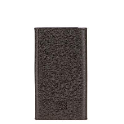 未使用品近い 極美品 ロエベ レザー 6連 キーケース アナグラム ライトグレー すぐ届く！LOEWE（ロエベ） アナグラム 6連 キーケース (LOEWE