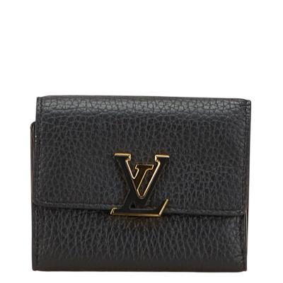 【極美品】ルイヴィトン カプシーヌコンパクト 三つ折財布 ガレ レディース 美品】 ルイヴィトン カプシーヌ コンパクト ガレ レザー 三