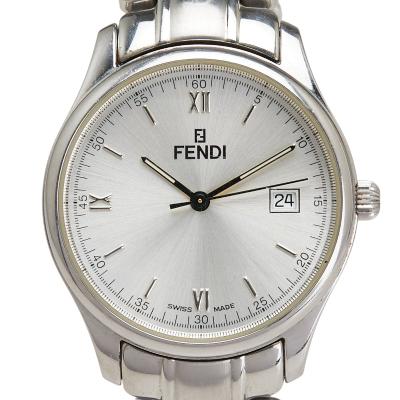 【美品】FENDIフェンディ スクエア ローマン 腕時計 クォーツ シルバー Yahoo!オークション - フェンディ 1D/2577 スクエア シルバー