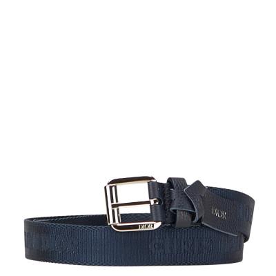 Dior ディオール ベルト トロッター ネイビー ゴールド バックル ロゴ Dior Vintage トロッター柄ロゴバックルベルト（紺） - メルカリ