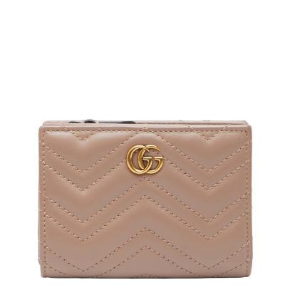 【美品】GUCCI グッチ GG マーモント 3つ折り コンパクト ベージュ GUCCI グッチ GG マーモント 3つ折り コンパクト ベージュ - メルカリ