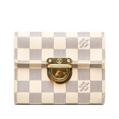 【SSS美品】ルイヴィトン ダミエ アズール ポルトフォイユ サラ 二つ折り財布 楽天市場】【財布】LOUIS VUITTON ルイ ヴィトン ダミエアズール