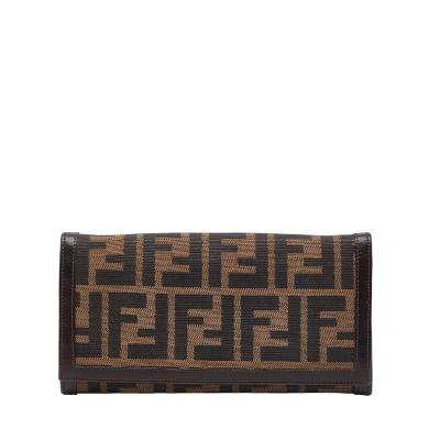 未使用　FENDI フェンディ キャンバス×レザー　長財布　ズッカ柄　箱付き 楽天市場】fendi 長財布 未使用 ズッカの通販
