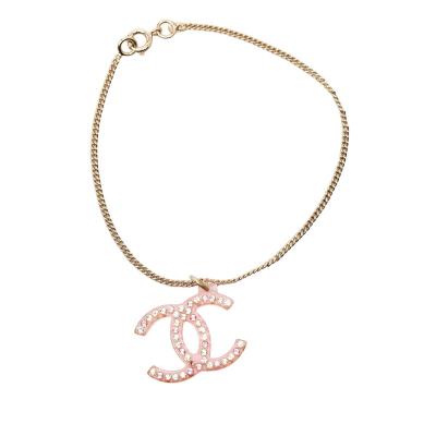 CHANEL（シャネル） ココマーク チェーン ブレスレット 04A刻印 ピンク