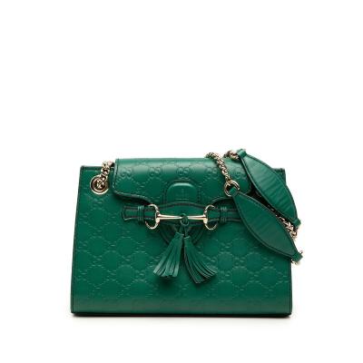 GUCCI レディースショルダーバッグ（色：グリーン系）｜バッグ