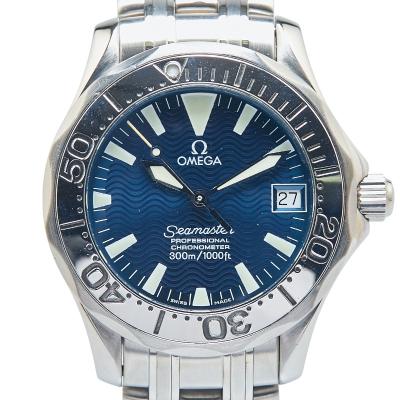 オメガ シーマスター 120 ジャックマイヨール 2000 ブルー 自動巻腕時計 オメガ / OMEGA シーマスター 120 ジャック・マイヨール 2000