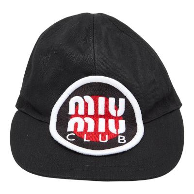 miu miu（ミュウミュウ） ロゴ 刺繍 キャップ ベースボールキャップ