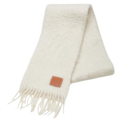 LOEWE ロエベ　マフラー　アイボリー モヘア LOEWE ロエベ ウール モヘア マフラー スカーフ (LOEWE/マフラー