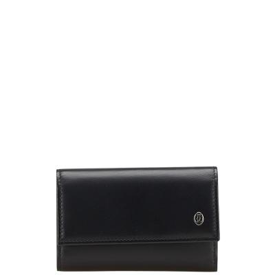 カルティエ マストライン キーケース 6連 ブラック　黒 Cartier マストライン レザー 6連 キーケース