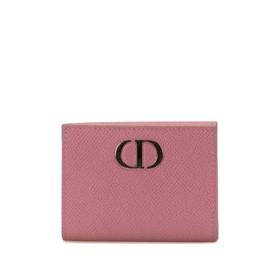 Dior 二つ折り財布 ピンク レザー DIOR 二つ折り財布 ピンク 並行輸入品 - メルカリ