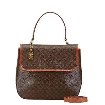 セリーヌ マカダム ハンドバッグ ショルダーバッグ 2WAY PVC レディース CELINE 【228-70452】 CELINE セリーヌ マカダム ショルダーバッグ ブラウン ガンチーニ PVC