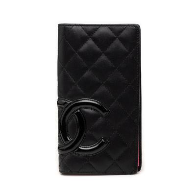CHANEL シャネル カンボンライン ラウンドファスナー長財布 黒の商品