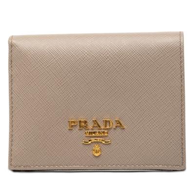 PRADA（プラダ） 二つ折り財布 グレー マルチカラー サフィアーノ