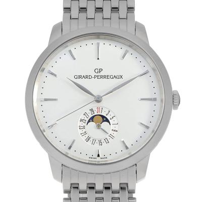 ジラールペルゴ 1966 デイト＆ムーンフェイズ 49545-11-131-11A メンズ 中古 腕時計 ジラール・ペルゴ（GIRARD-PERREGAUX） 1966 デイト＆ムーンフェイズ