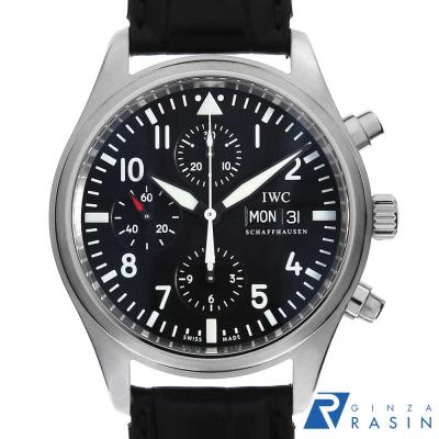 IWC フリーガークロノ 自動巻 39mm クロノグラフ メンズ 中古)IWC インターナショナルウォッチカンパニー パイロット
