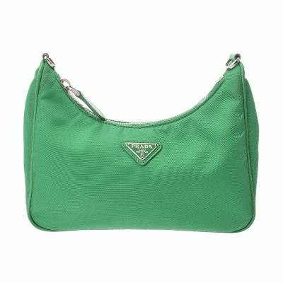 PRADA プラダ ナイロン メタルハンドル　ワンショルダーバッグ　グリーン系 プラダ ナイロン ショルダーバッグ（色：グリーン系）の商品一覧 通販