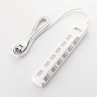 エレコム ほこり防止シャッター付　省エネタップ T-E6A-2630WH | ぎおん
