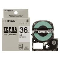 CR-38918　キングジム　テプラPRO　白ラベル　黒文字　36mm　SS36K | スーパーぎおん ヤフーショップ