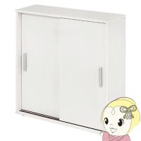 トイレラック 収納 スリム 洗面所収納 扉 棚板 取っ手 付き 引き戸 薄型 コンパクト 幅59×奥行19.5×高さ61 ホワイト おしゃれ 萩原/srm | スーパーぎおん ヤフーショップ