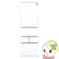 冷凍冷蔵庫 【標準設置費込】 シャープ 408L 左右開き 5ドア どっちもドア ホワイト SJ-XW41P-W 自動製氷 急速冷凍 真ん中野菜室 | スーパーぎおん ヤフーショップ