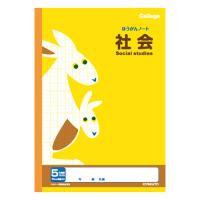 4901470096035 カレッジ科目名入り5ｍｍ方眼ノート社会 事務用品 学童用品 学習ノート 日本ノート（キョ LP40 | zakka green