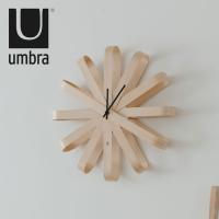 掛け時計 シンプル 木製 おしゃれ リボン umbra 北欧 壁掛け 時計 壁掛け時計 掛時計 アンブラ ウォールクロック クロック モダン ギフト | zakka green