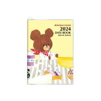 スクエア くまのがっこう 手帳 2024年 A6 マンスリー 黄色 KD-1Y (2023年10月始まり) | Give Joy Store