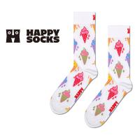 Happy Socks ハッピーソックス Ice Cream アイスクリーム ホワイト クルー丈 ソックス 靴下 メンズ レディース 10240056 | ナイガイ公式オンラインショップ