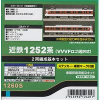 グリーンマックス 1260S 近鉄1252系（VVVFロゴ選択式）2両編成基本セット | グリーンマックス・ザ・ストアWEB