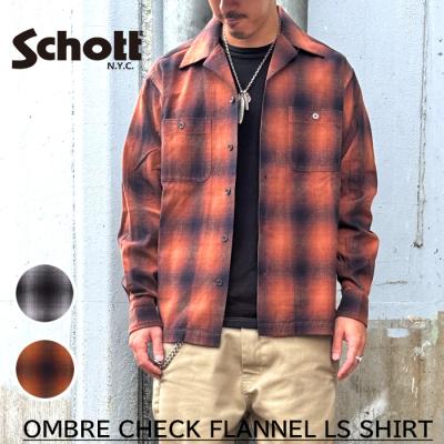SCHOTT 赤 ワークシャツ　ショット　ハーレー　アメカジ　最終値下げ SCHOTT 赤 ワークシャツ ショット ハーレー アメカジ 最終値下げ