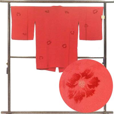 コート コート丈91cm 裄68cm レディース 袷 花柄 裄長 裄Lサイズ 秋冬