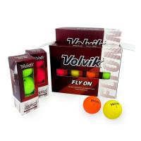 Volvik ボルビック フライオン ゴルフボール マット仕上げ 2ピース構造 24球 マルチカラー（オレンジ・グリーン・イエロー・レッド） | Golden Kagetsu Mart